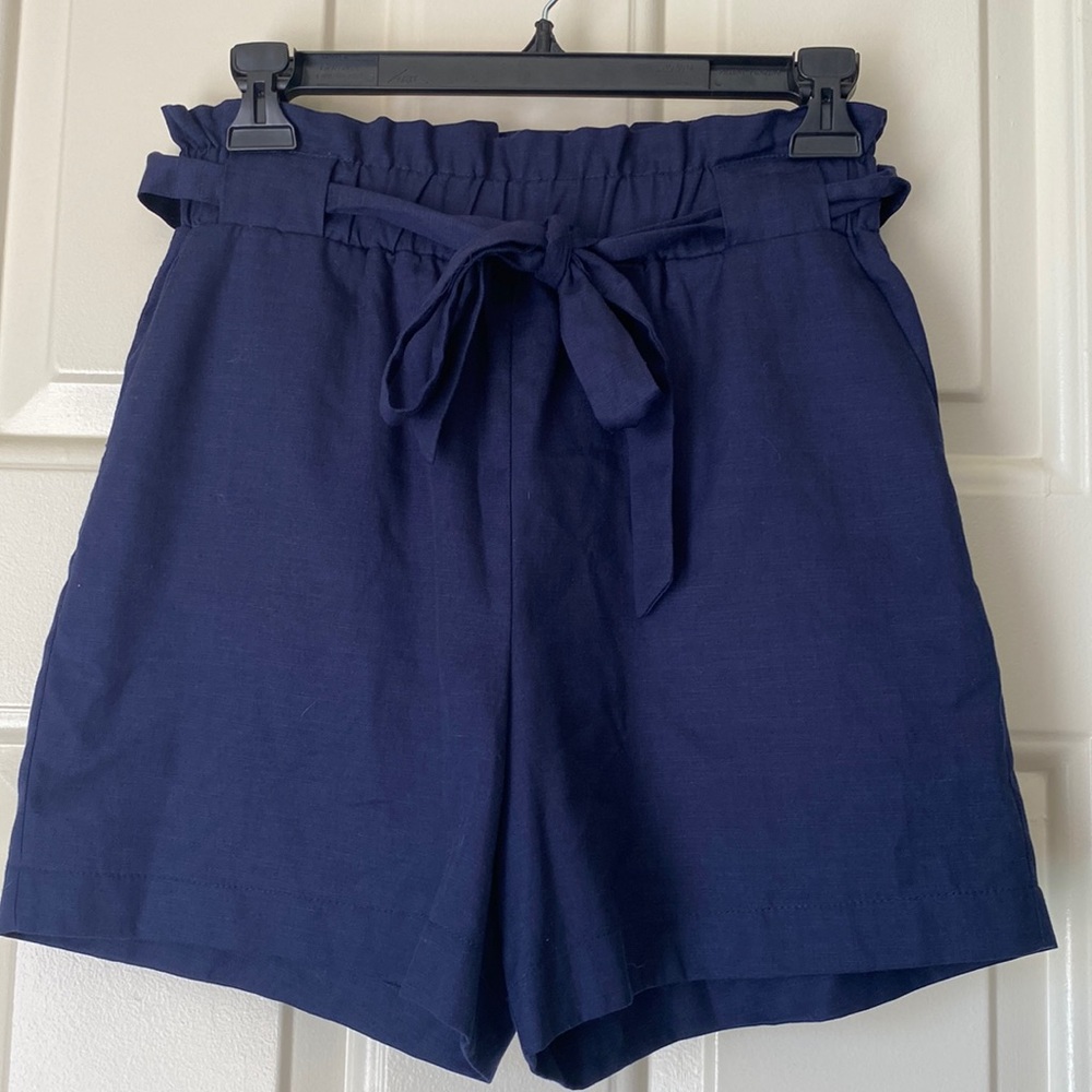 Maison Jules Belted Cinch Waist Shorts